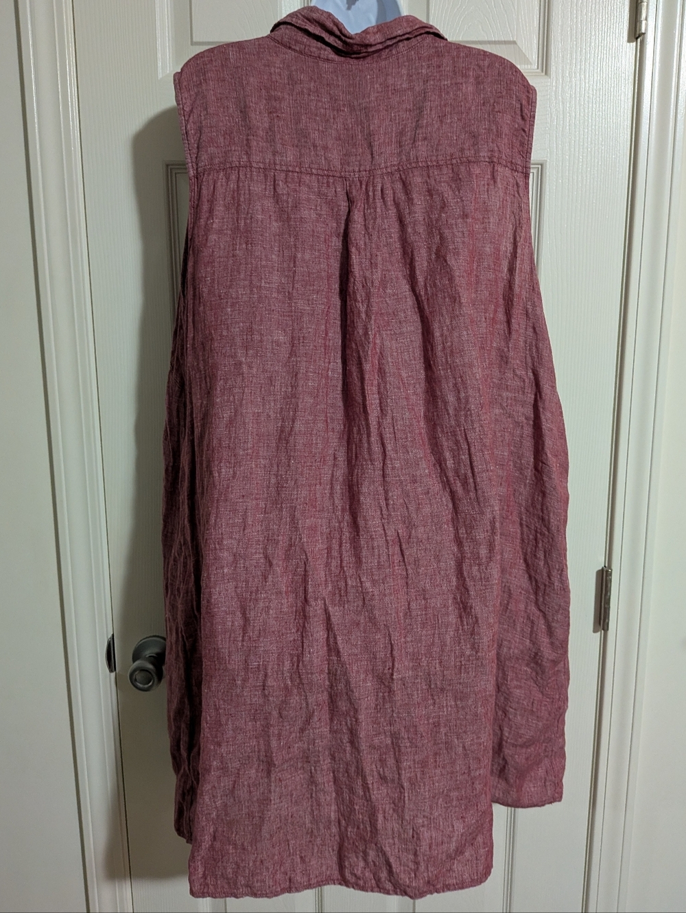 Tahari Sleeveless 100% Linen Shirt Dress Plus 3X - Picture 6 of 7